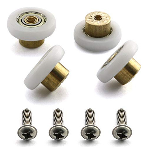 4 Sets Shower Door Rollers Runners Wheels Replacement P...