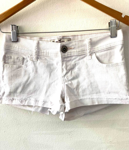 Short Hollister De Jeans Corto Blanco En Talle 23