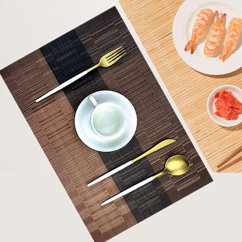 Mantel Individual Rectangular Para Cocina, Tapete Tejido