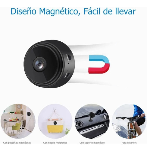 Mini Cámara Escondida Espía Wifi Infravermelho Ip 1080p
