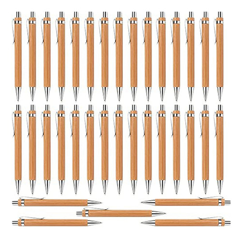 Bolígrafo Sostenible Bamboo Ret, 35 Unidades, Para Oficina Y