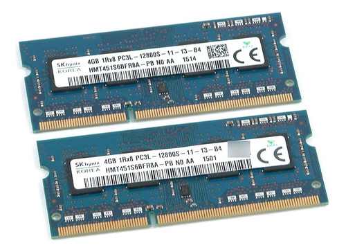 Sk Hynix Hmt451s6bfr8a 8gb (2x4gb) 1rx8 Ddr3 So-dimm Pcmhz