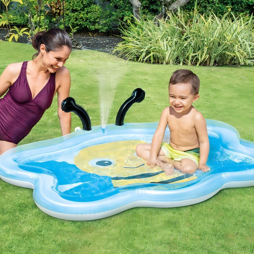 Intex | Alberca Infable Para Bebé | Chorro De Agua | Abeja Color Transparente
