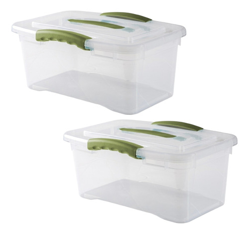 Pack 2 Cajas Organizadora 6 Litros 33x22x15cm Wenbox | Wenco