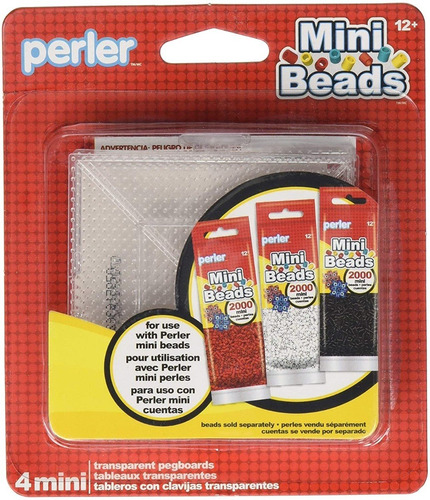 Perler Mini Beads 4 Pk Pegboards