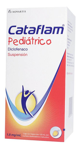 Cataflam Pediátrico Suspensión, 1 Frasco 120 Ml + Cuchara Dosificadora