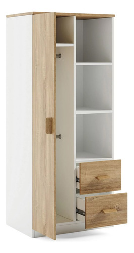 Ropero Infantil Aurora Ventitas Home Macadamia Y Blanco
