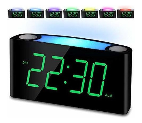 Reloj Despertador Pantalla Digital Led Grande De 70 En Luz N