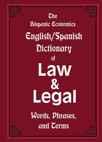 Libro: Diccionario De Derecho Y Palabra Jurídica De Economía