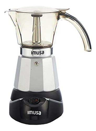 Cafetera Eléctrica Imusa 3-6 Tazas Con Base Desmontable, Pla