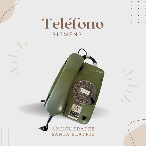 Teléfono Antiguo Verde