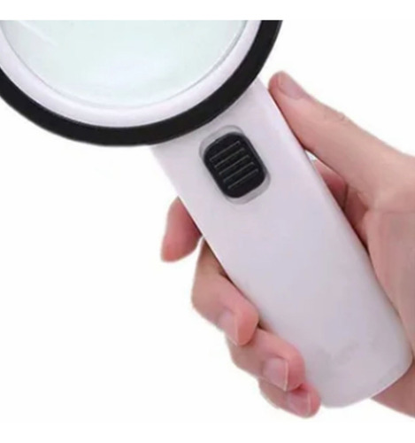 Lupa 10x Con 12 Luz Para Lectura/joyería/relojería 90mm