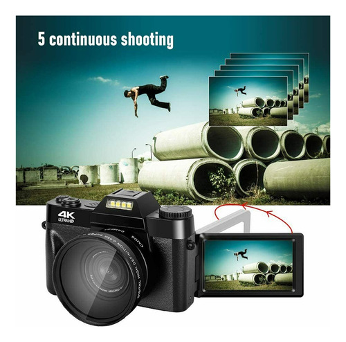 Cámara Digital 4 8mp 4k Cámara Vlogging Cámara For Grabación