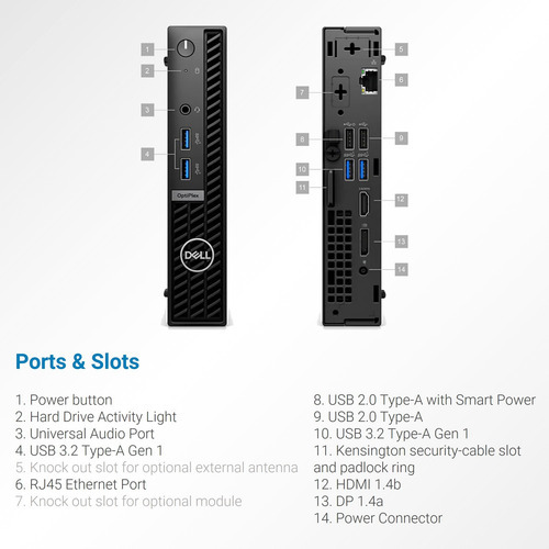 Desktop Dell Optiplex 7010 Mini Business Intel Core I5-13500