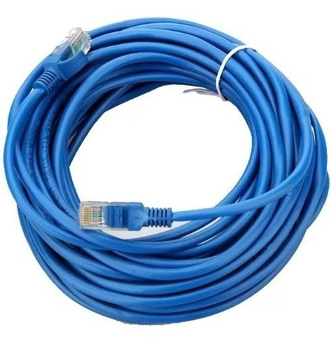 Imagen 1 de 1 de Puntotecno - Cable De Red 30 Mts Azul Categoria 5e