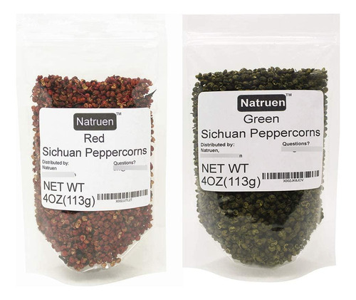 Pimienta Sichuan Roja Y Verde Entera 113 Gramos Paquete Vari