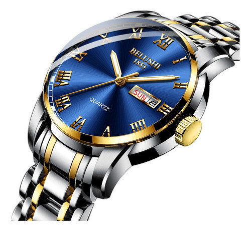 Relojes Belushi Business Luminous Calendar Para Hombre Color Del Fondo Azul