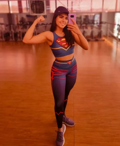 Conjunto Legging E Top Super Girl Fitness Academia