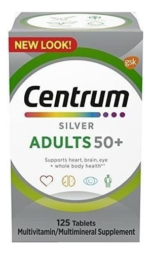 Centrum Silver Multivitaminas Adultos 50+ Plus 125 Tabletas