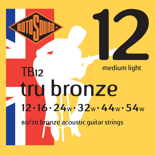 Rotosound Tb12 tru Bronce Cuerda Guitarra Acustica 12  54