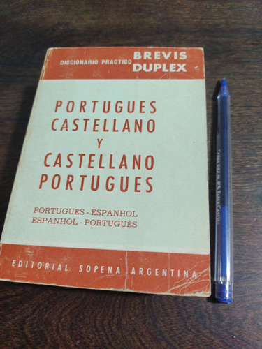 Diccionario Portugués Castellano Brevis Duplex. Olivos.