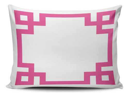 Funda De Almohada Reina Griega Blanca Y Rosa Personaliz...