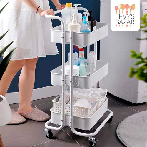 Carrito Carro Organizador Estantes Cocina Mesa Auxiliar