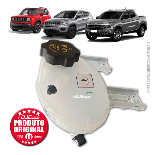 Reservatório Agua Radiador Fiat Toro 52195041 + Aditivo