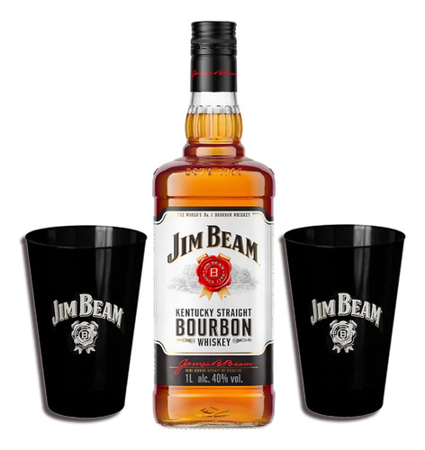 Copo Acrílico Personalizado Jim Beam 500ml
