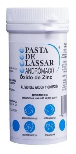 Pasta Lassar Andromaco Cutaneo 30 G Tarro Oxido De Zinc 25%
