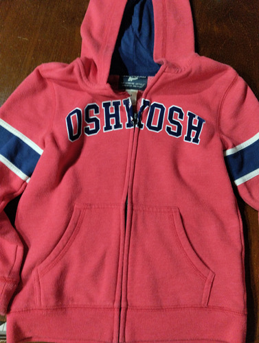 Campera Deportiva Oshkosh.talle 8roja Con Capucha.