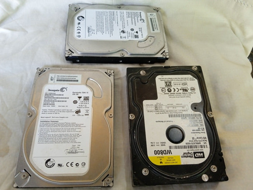 Imagen 1 de 3 de Discos Duros Sata Pc 250 Gb Y 80 Gb