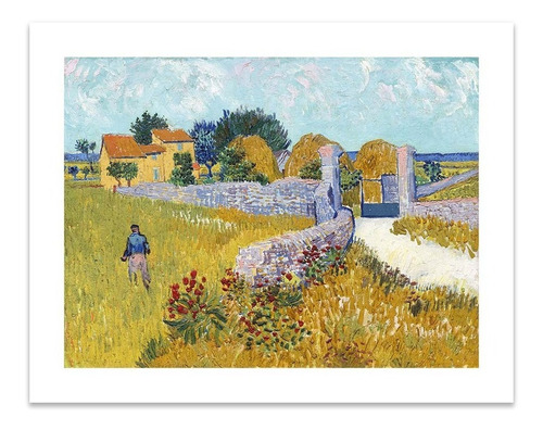 Lamina Fine Art Casa De Campo En Provence Van Gogh 47x60