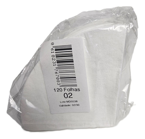 The Best Brew Waals Filtro De Papel Café Tipo V60 02 120un