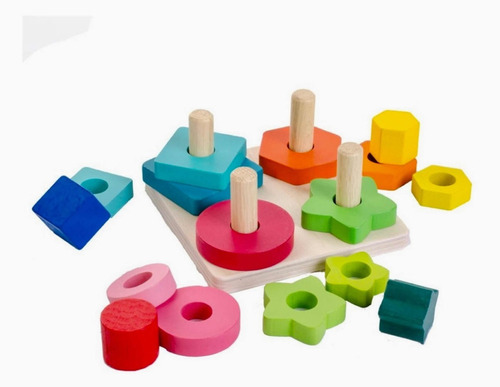 Brinquedo Didático Formas Geométricas Jogo Encaixe Educativo
