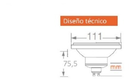Imagen 4 de 7 de Lámpara Led *nueva Ar111 12w 24° Gu10 Osram Dimerizable E631