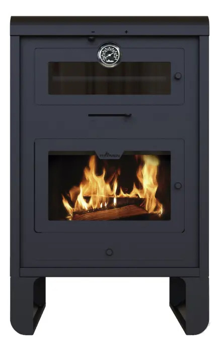 Calefactor Salamandra Tromen Pehuen 18000 Kcal/h Con Horno Leña 160m²