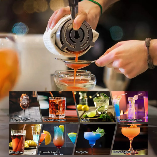 Set De Coctelería Mixer Cocktail Bar De 25 Piezas