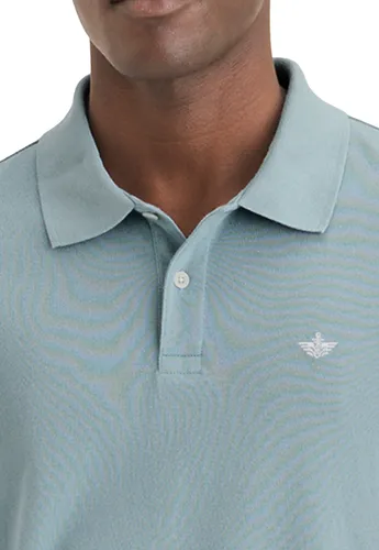 Polera Hombre Polo Pique Slim Fit Celeste Dockers