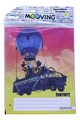 Separadores Carpeta N°3 Fortnite Ppr Epic Games