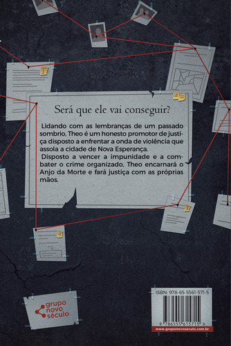 A Justiça Do Anjo Da Morte, De Cristiano Sardinha. Editora Novo Século, Capa Mole Em Português, 2023