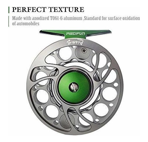 Carrete De Pesca Con Mosca Piscifun Sword Con Cuerpo De Alea