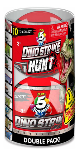 5 Sorpresa Dino Strike 2pk S3 (caza De Huelga Dino) (77118)