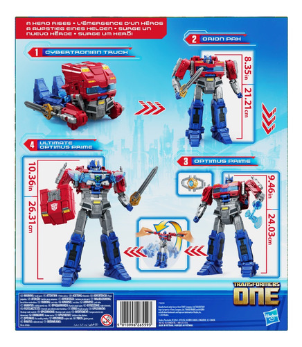 Optimus Prime Con Luz Y Sonidos Transformers One