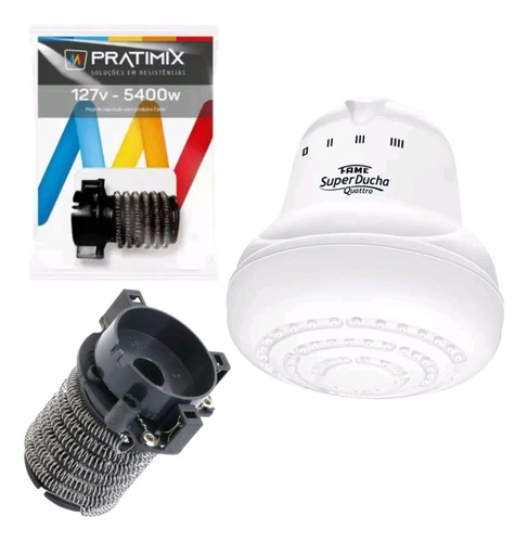 Resistencia P/ Chuveiro Fame Banho Nosso Quattro 127v-5400w