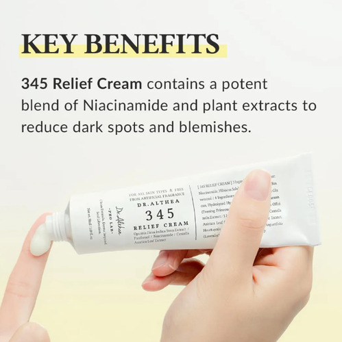 Dr.althea Relief Cream 345 - Acne Mancha Hidratante Coreano Todo Tipo De Pele Noite