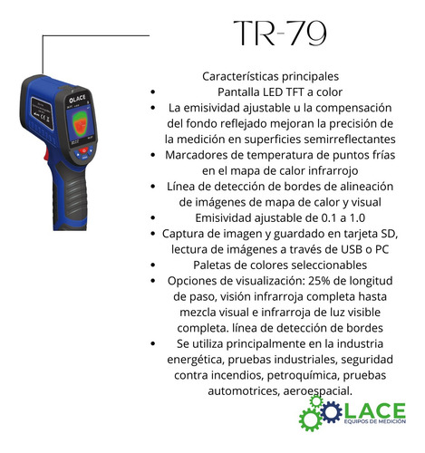 Cámara Termográfica Lace Tr-79