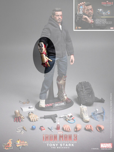 Brazo C/luz Tony Stark Hot Toys Mms209 Escala 1/6 Original (Usado)
