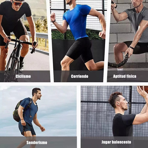 Playera Licra Deportiva Compresión Correr Manga Corta Gym