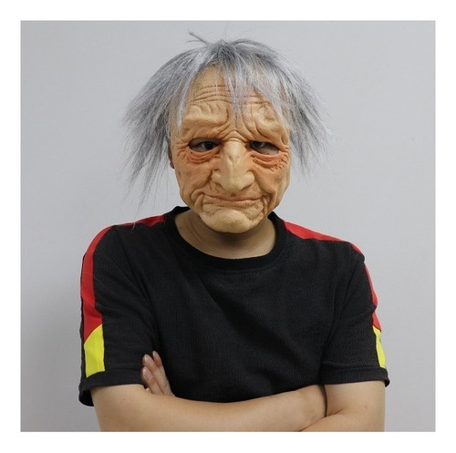 // Lazhu Halloween Espeluznante Abuelo Cara Humana